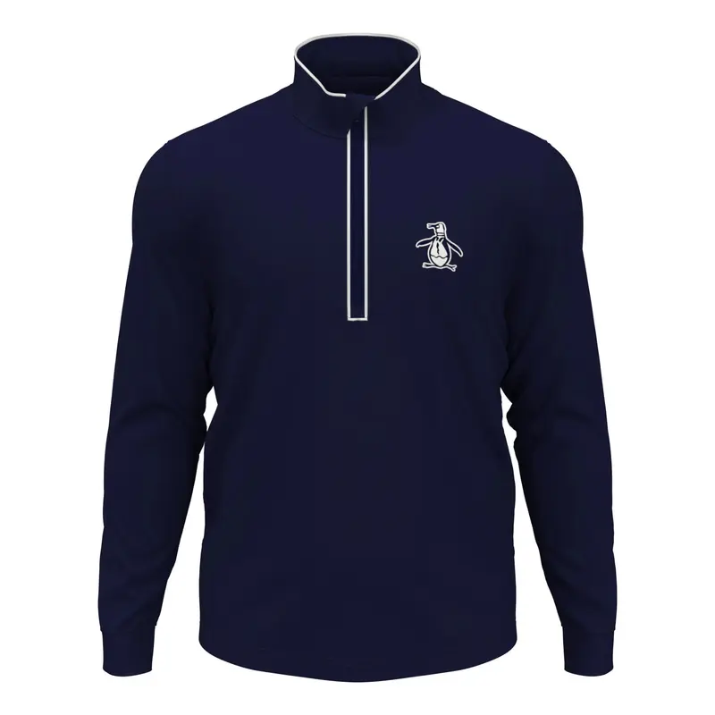 1/4 Zip Technical Veste De Survêtement Hommes-Bleu Foncé