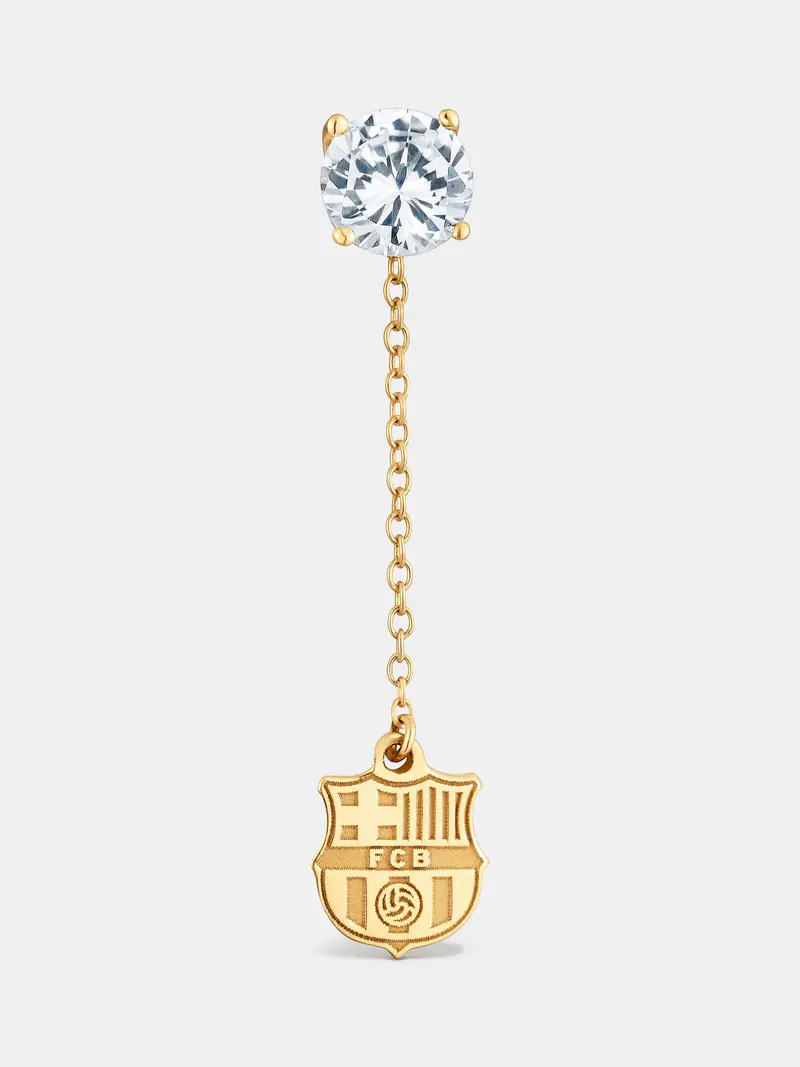 125th gold anniversary diamond earring