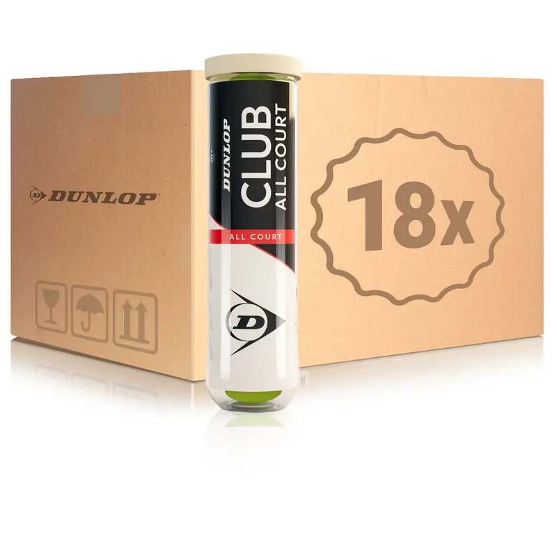 18 tubes de 4 Club All Court