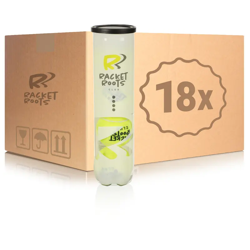 18 tubes de 4 Club Tennisball En carton