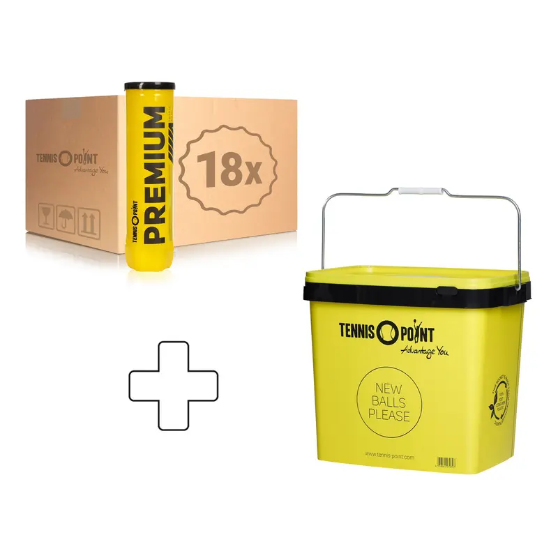 18 tubes de 4 Premium Tennisball