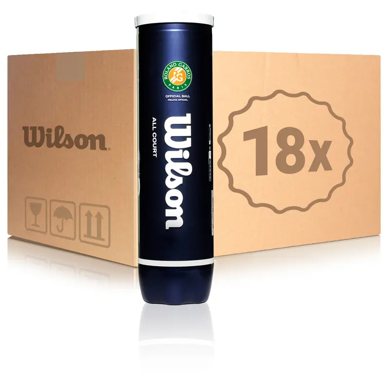 18 tubes de 4 Roland Garros All Court En carton