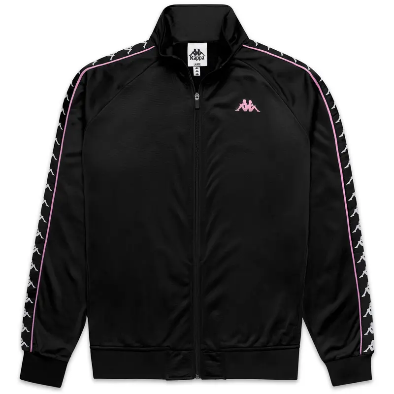 222 BANDA ANNISTON SLIM - Fleece - Jacket - Man - Black-Pink Prism-White