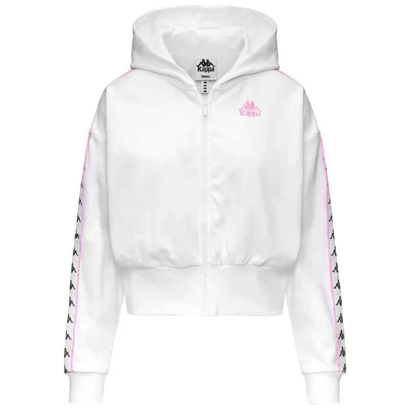 222 BANDA CARLISE - Fleece - Jacket - Woman - White-Pink Prism