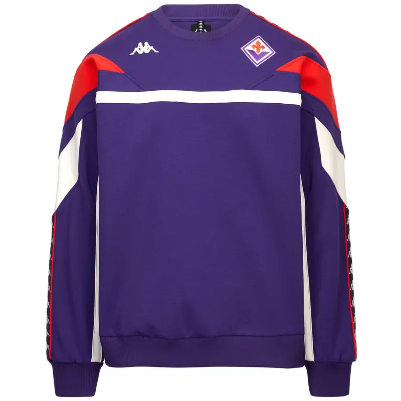 222 BANDA FLIGRU FIORENTINA - Fleece - Jumper - Man - Violet Md-Red-White Whisper