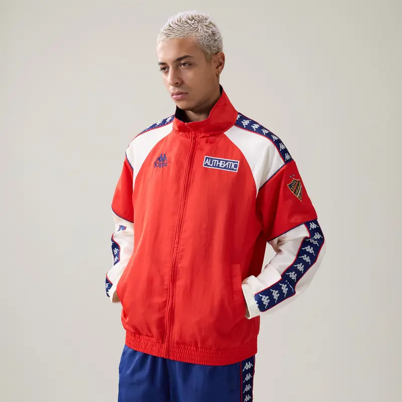 222 BANDA ONSTAR - Fleece - Jacket - Man - Red Md Coral-White Natural