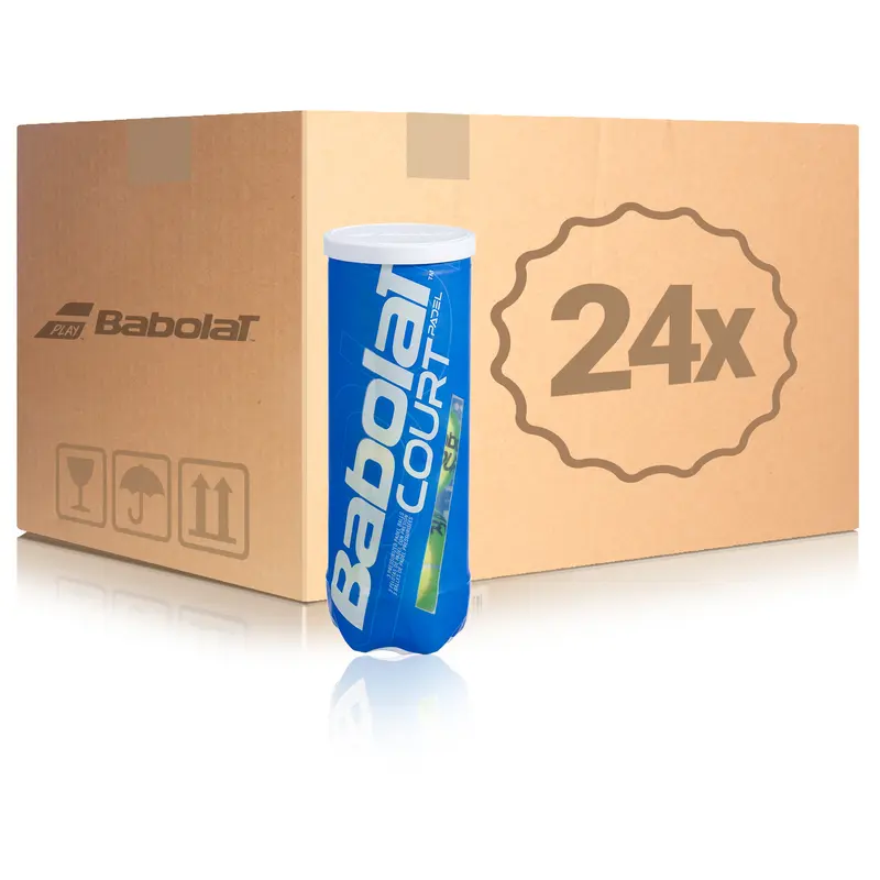 24 Tubes de 3 Court Padel X3 En carton