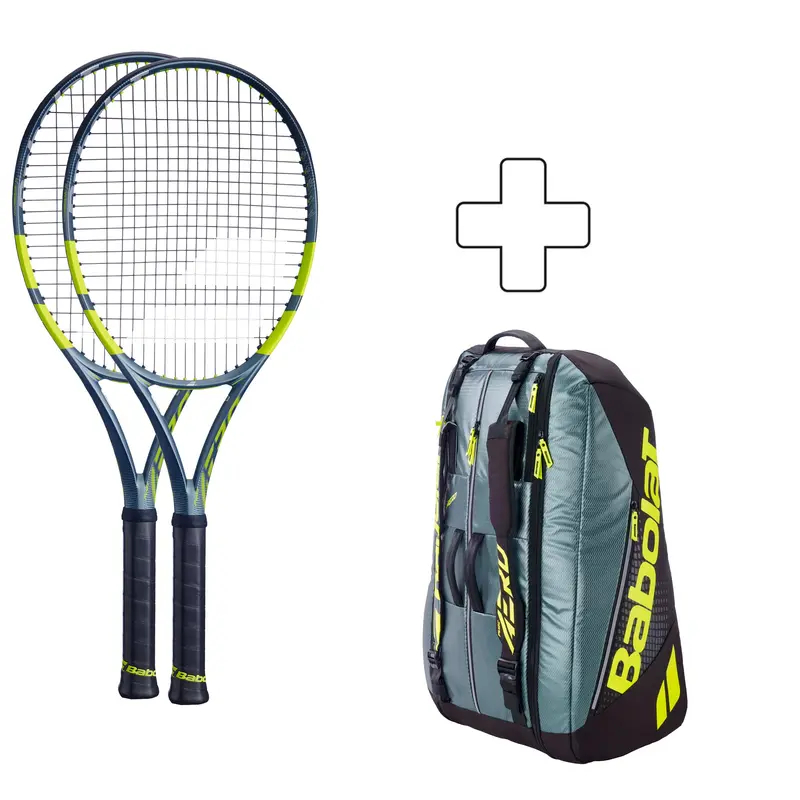 2x Pure Aero + sac de tennis