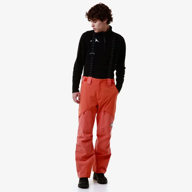 6CENTO 622FZW - Pants - Sport Trousers - Man - Orange Smutty-Black