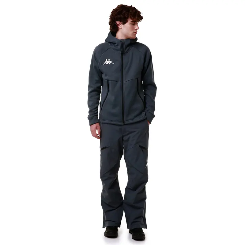 6CENTO 635W - Fleece - Jacket - Man - Grey Asphalt-Black