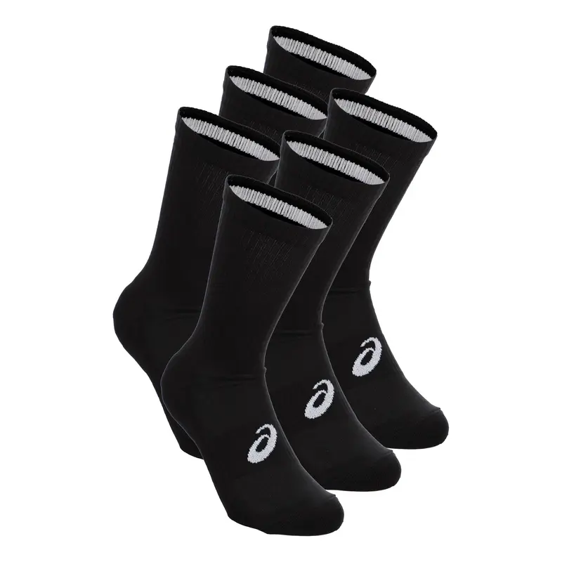 6PPK Crew Chaussettes de running Unisex-noir