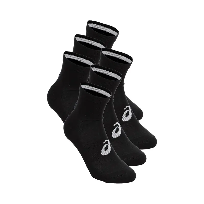 6PPK Quarter Chaussettes de running Unisex-noir