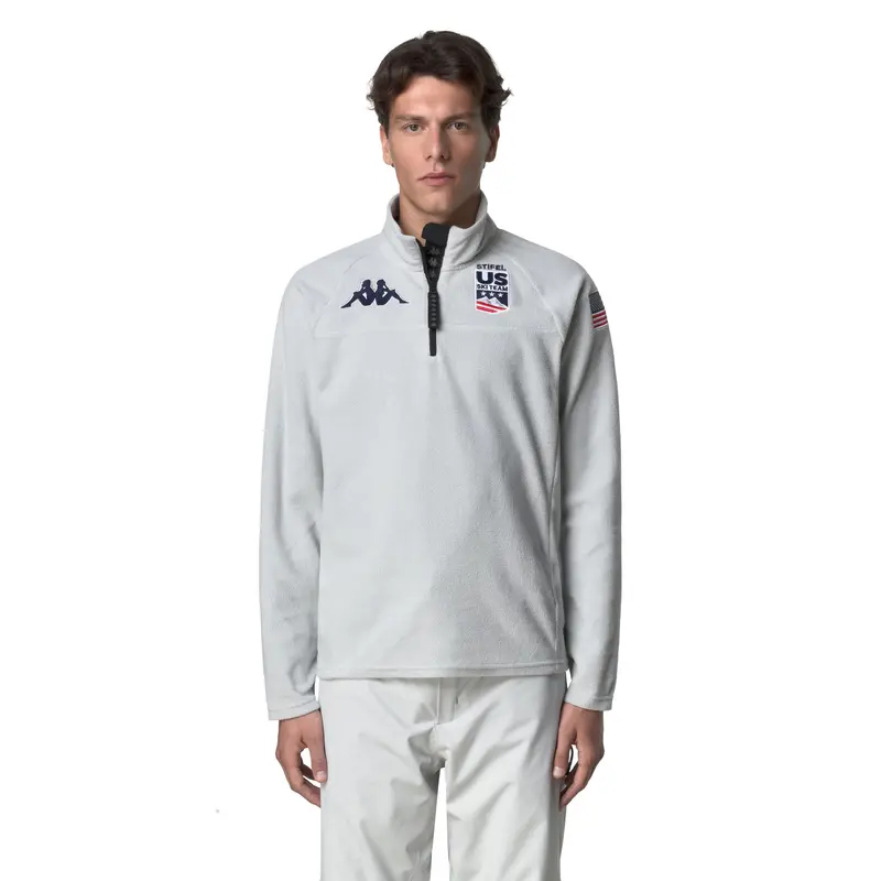 8CENTO 818 US - Fleece - Jumper - Unisex - Grey Lt Lead