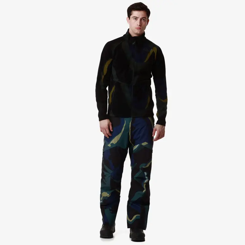 8CENTO 818FZG - Fleece - Jacket - Unisex - Blue Cavern-Green Ponderosa-Black
