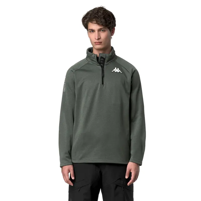 8CENTO 821 - Fleece - Jacket - Unisex - Green Rosin-Black
