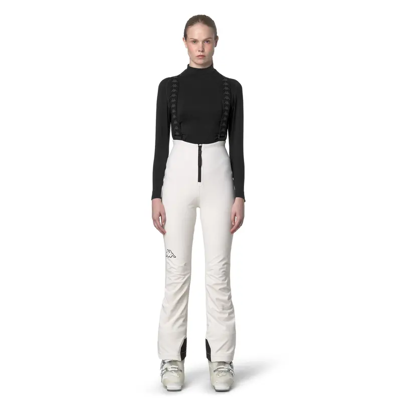 8CENTO 846 - Pants - Sport Trousers - Woman - White Coconut-Black