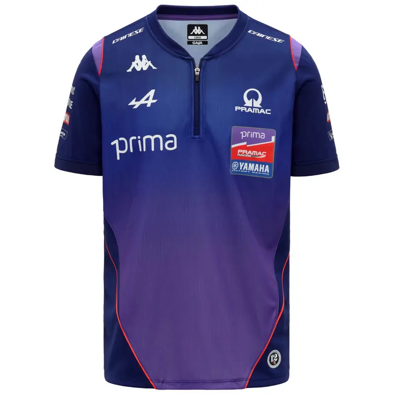 ACRAXO PRAMAC - Polo Shirts - Polo - Man - Blue Print-Violet Deep Lavander- Orange Tomato-Blue Print