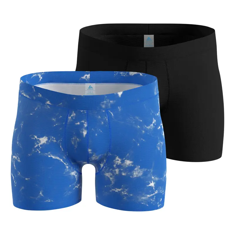 Active Light Graphic 2 pack Caleçon Hommes-bleu, noir