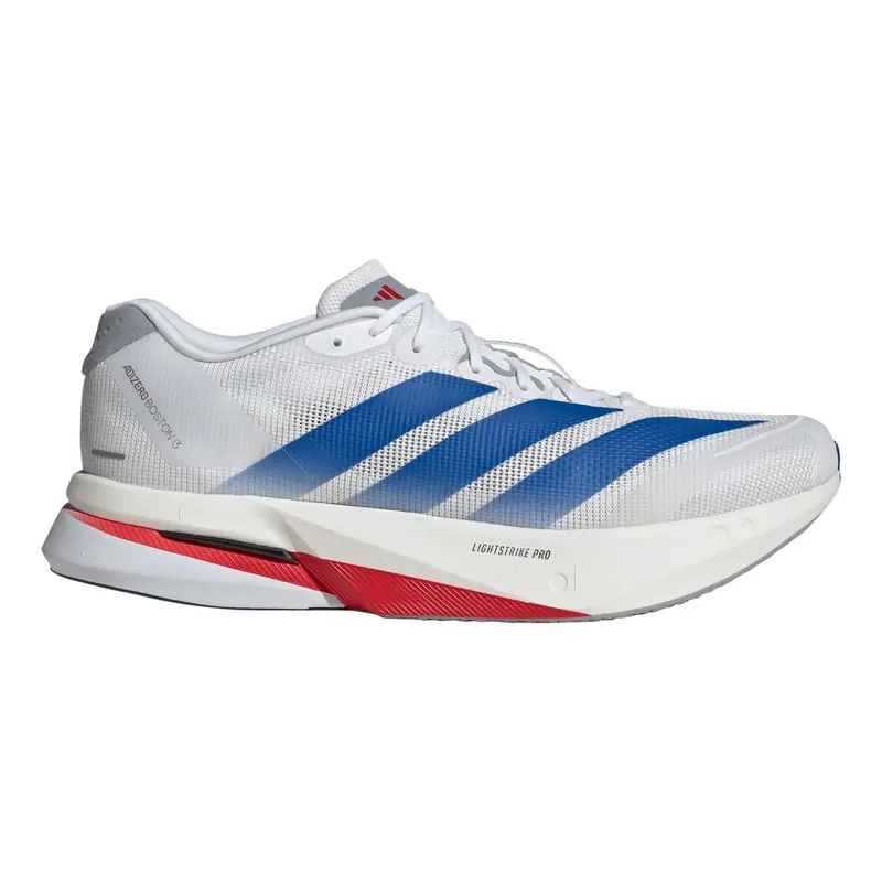 adizero Boston 13 Chaussure de compétition Hommes - blanc, bleu