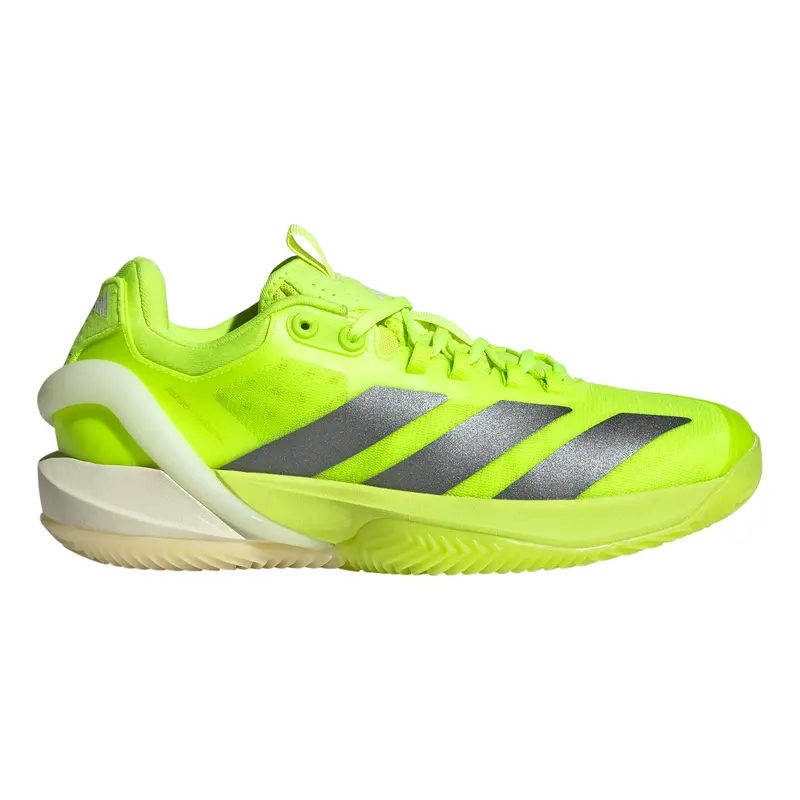 adizero Cybersonic Chaussure terre battue Femmes - jaune lemon, argent