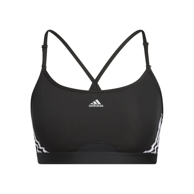 Aeroreact Low-Support 3Stripes Soutien-gorge sport Femmes - noir