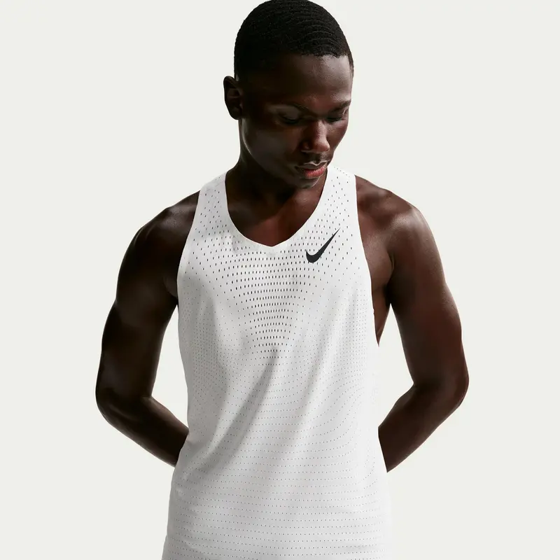 AeroSwift Maillot de course Hommes - blanc, noir