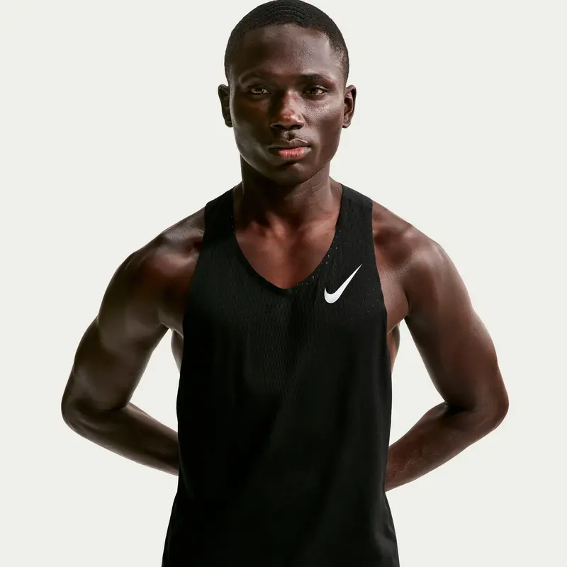 AeroSwift Maillot de course Hommes - noir, blanc