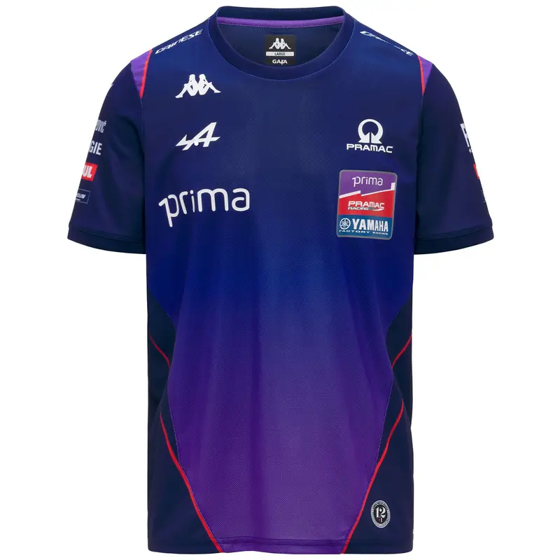 AMIRIMOR PRAMAC - Active Jerseys - T-Shirt - Man - Blue Print-Violet Deep Lavander- Orange Tomato-Blue Print
