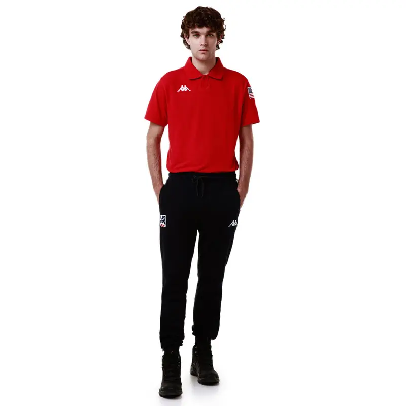 ANGAT USA US - Polo Shirts - Polo - Unisex - Red-Blue Dk Navy