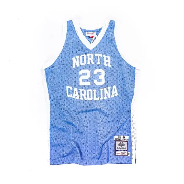 Authentic Jersey Mitchell 'n Ness NCAA Michael Jordan University of North Carolina 1983-84