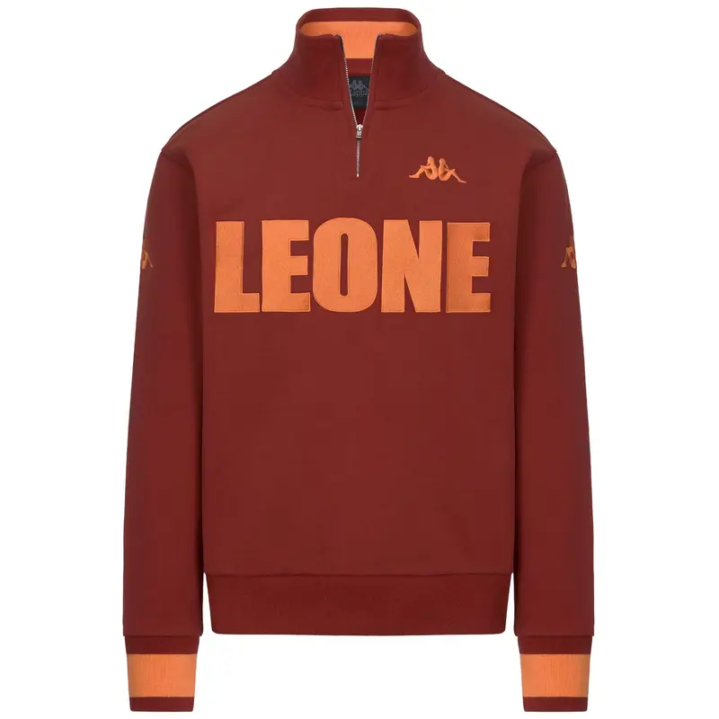 AUTHENTIC LEYTON BAR LEONE - Fleece - Jumper - Man - RED SAVVY-Orange Red