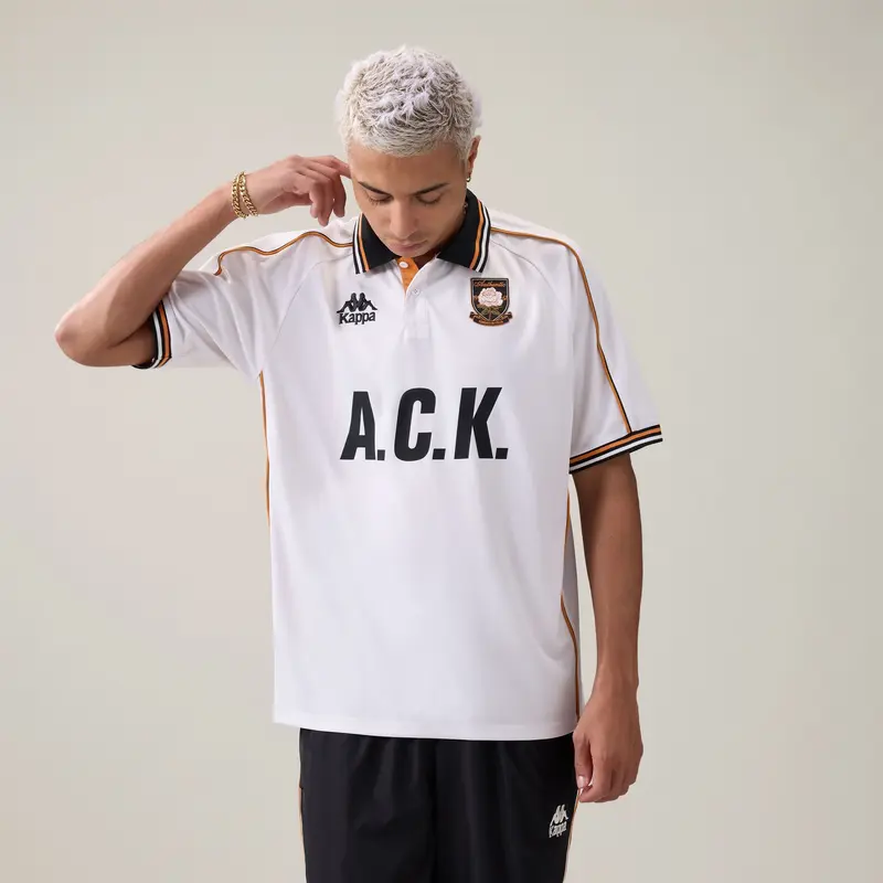 AUTHENTIC OVICOR - Active Jerseys - Polo - Man - White N-Black-Orange Desert-Black-Orange Desert