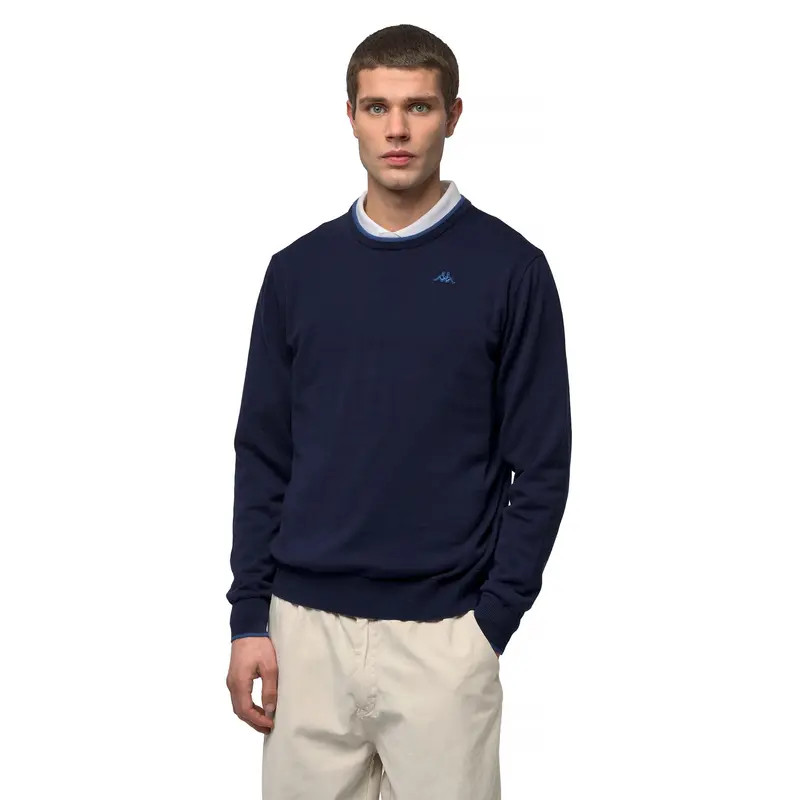 BALTASAR - Knitwear - Pull Over - Man - Blue Iris-Blue Dk Riviera