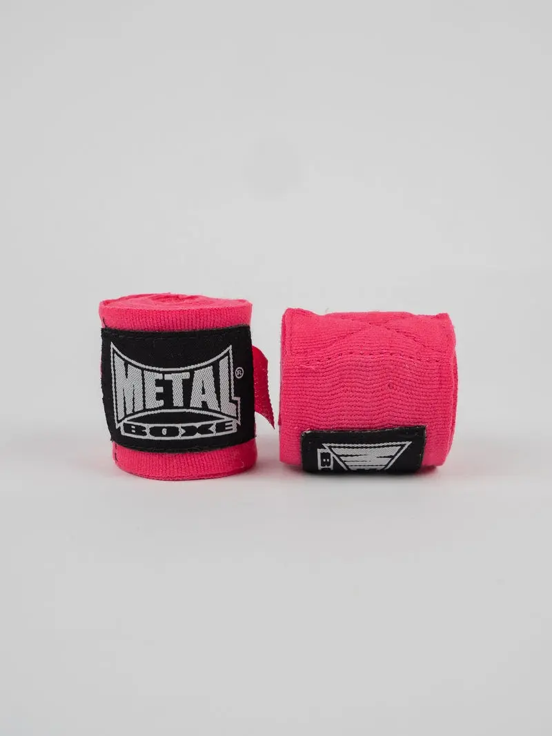 Bandages de Boxe Metal Boxe - 2,5 m - Rose