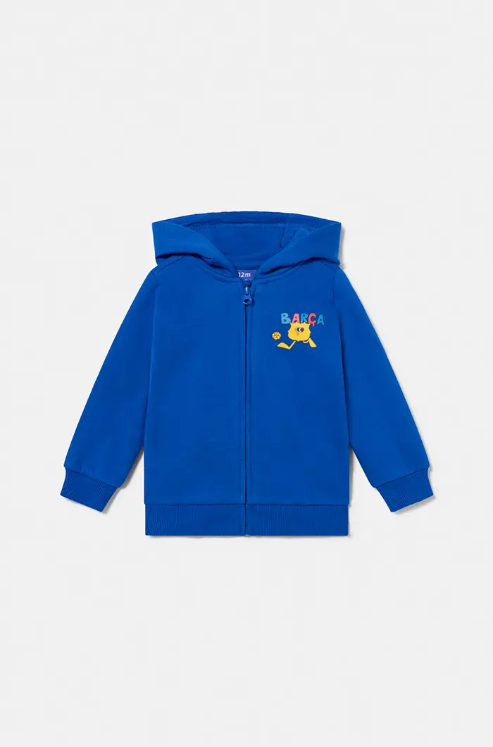 Barça animated shield zip-up hoodie - Baby