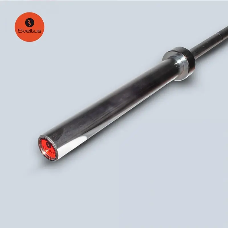 Barre training olympique + 2 stop disques