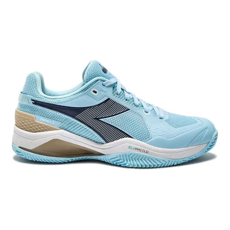 Blushield Torneo 3 Chaussure terre battue Femmes-bleu clair,bleu foncé