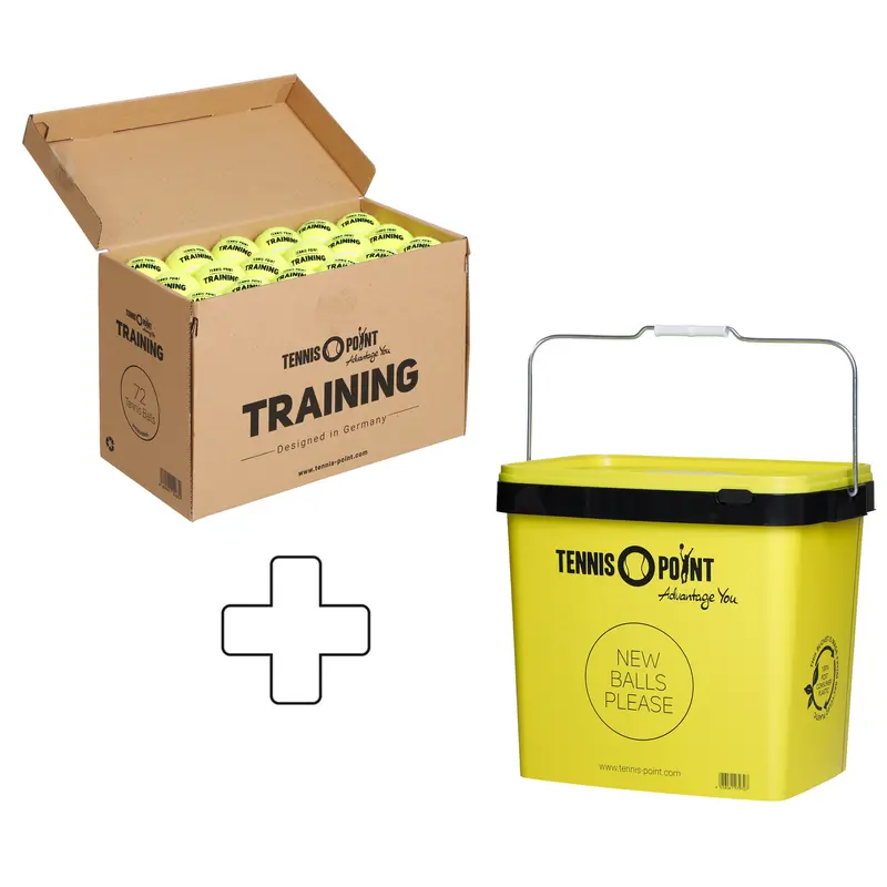 Box de 72 balles Training + seau à balles