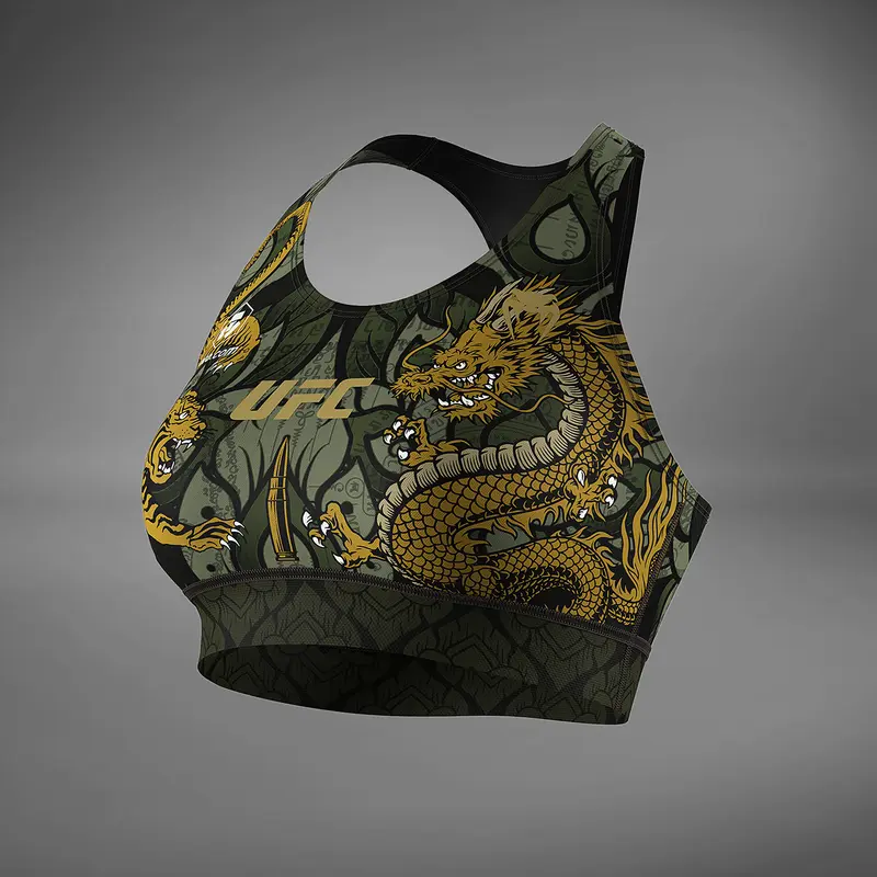 Brassière de Sport pour Femmes UFC Unrivaled by Venum Valentina Shevchenko - Vert