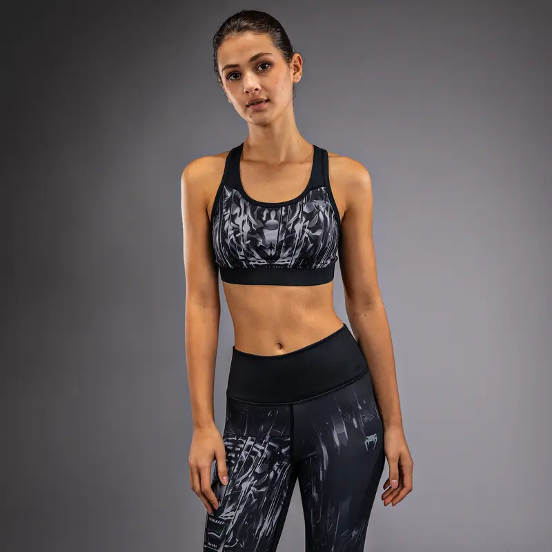 Brassière de Sport Venum Tiger pour Femmes - Noir/Argent