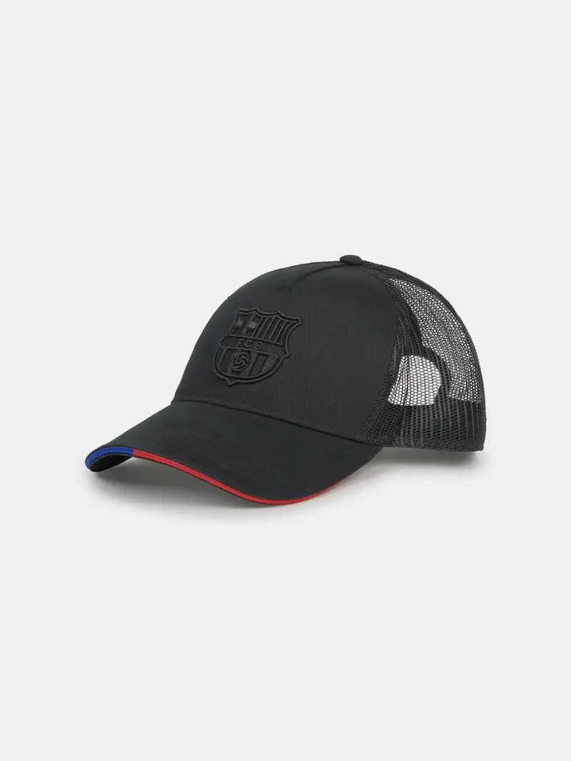 Cap Trucker Black Core Barça