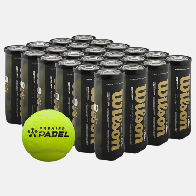 Carton de 24 tubes de 3 balles padel Wilson Premier Padel Speed