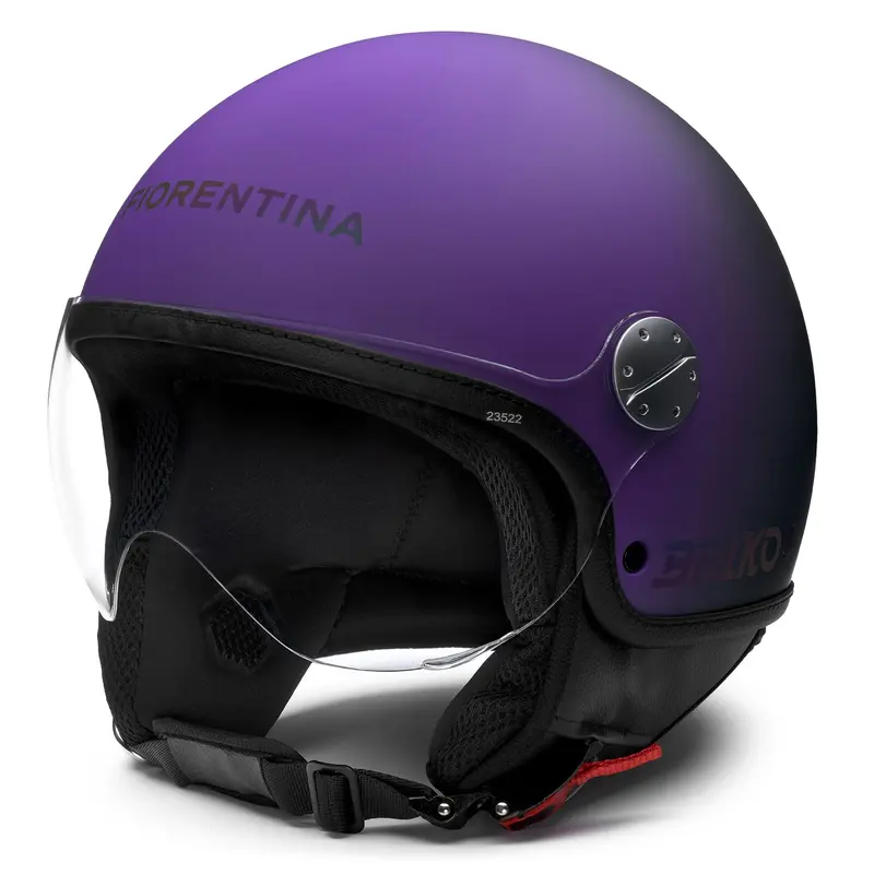 CASCO FIORENTINA - Helmets - Helmet Visor - Unisex - Matt Black-Violet Daisy Bush-Holographic