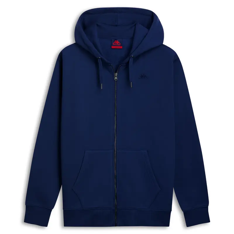 CASPIAN BRUSHED - Fleece - Hoodie Full Zip - Man - Blue Iris