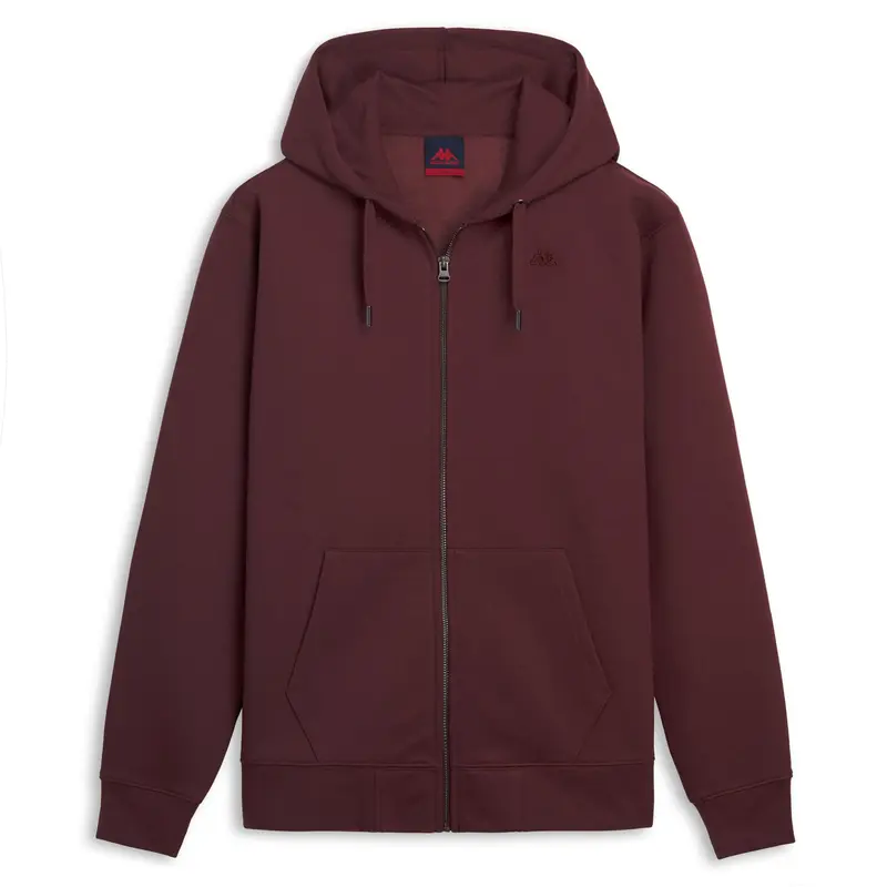 CASPIAN BRUSHED - Fleece - Hoodie Full Zip - Man - Red Dahlia