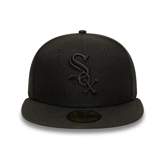 Casquette 59Fifty Fitted Chicago White Sox MLB Black on Black