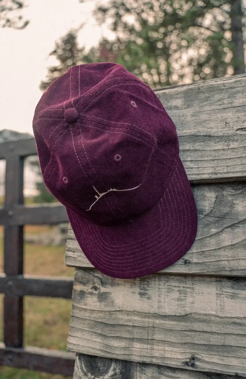 Casquette velours côtelé Pic du bordeaux