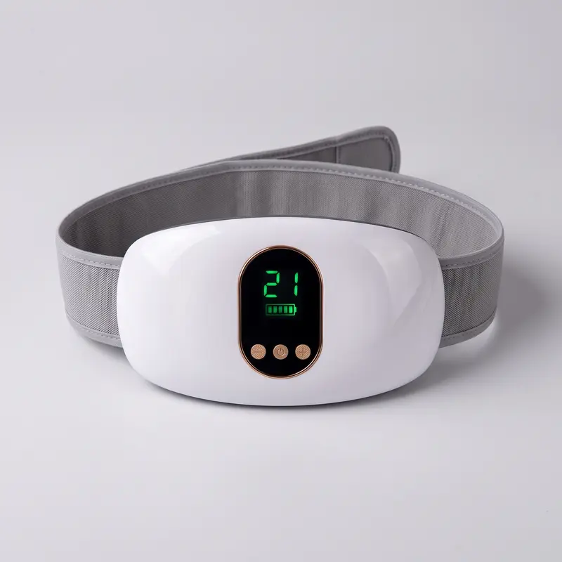 Ceinture massante abdominale 3-en-1 — chaleur, EMS & vibration