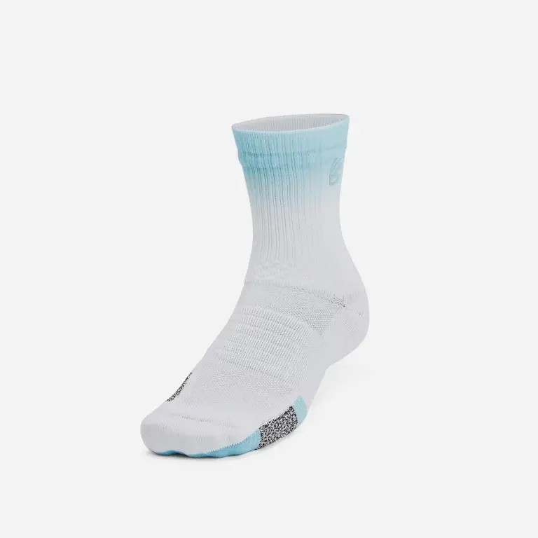Chaussettes Curry Playmaker Crew White/Blue
