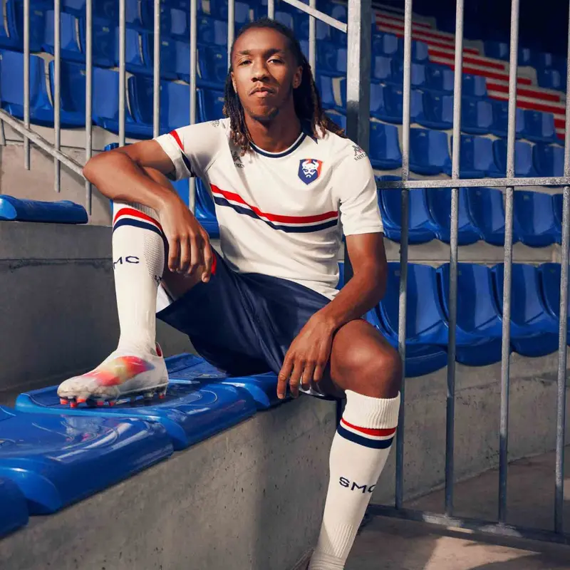 Chaussettes Kombat Spark Pro Saint James SM Caen 23/24 Blanc
